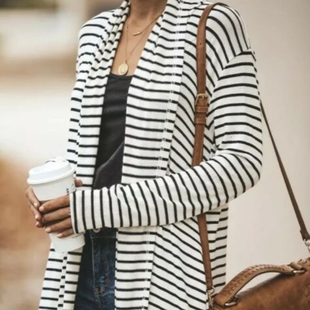 New Rachel Knit Long Sleeve Maxi Cardigan Sweater - Picture 2 of 8